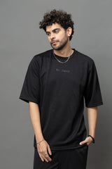 Go Devil Printed Black T-Shirt With Pant Co-Ord Set For Men