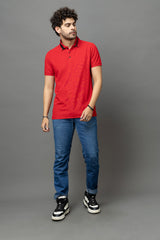 Go Devil Red Polo T-Shirt for Men