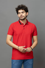 Go Devil Red Polo T-Shirt for Men