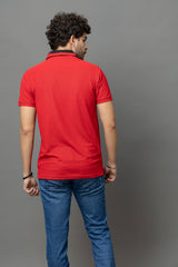 Go Devil Red Polo T-Shirt for Men