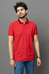 Go Devil Red Polo T-Shirt for Men