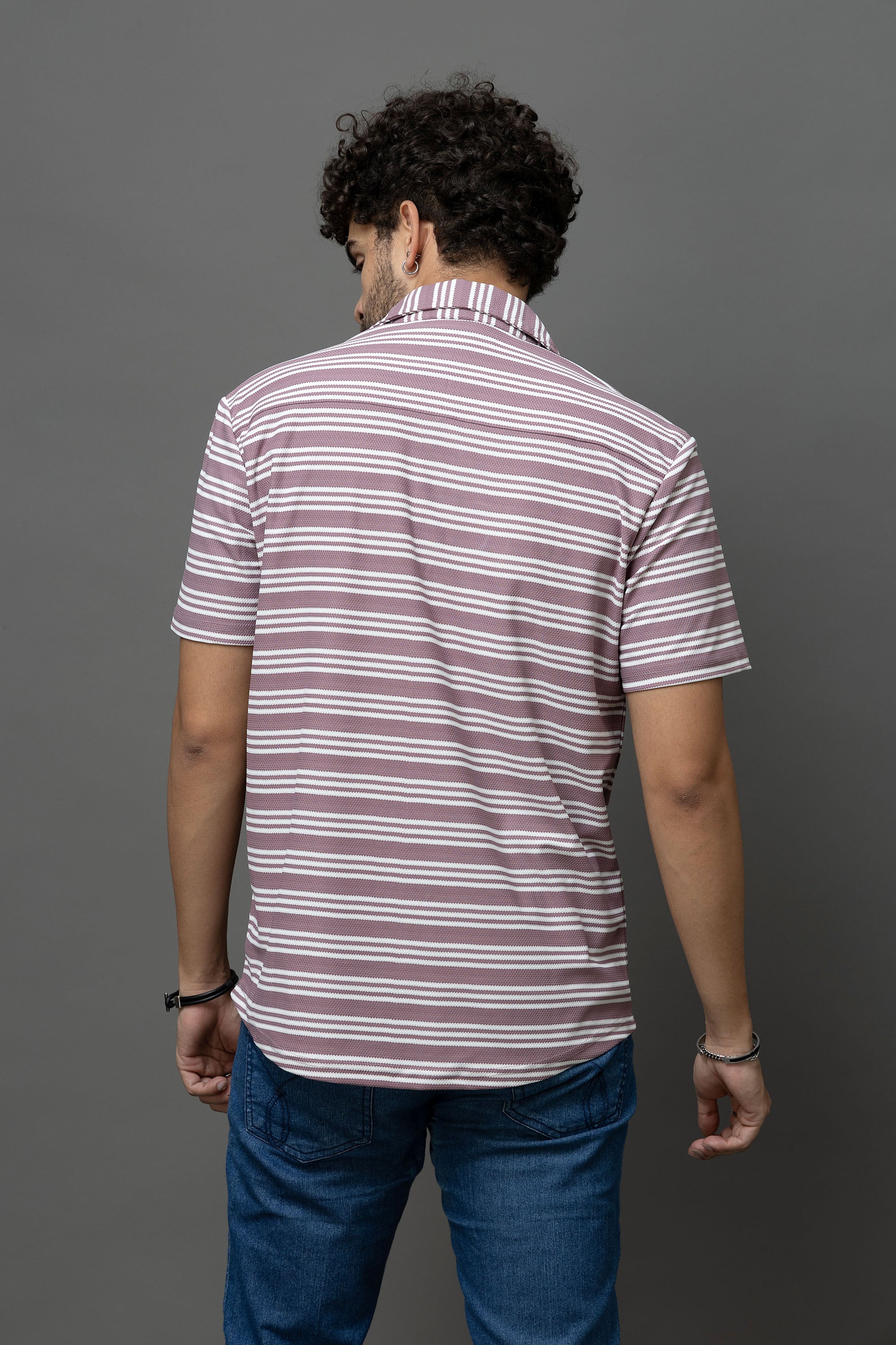 Go Devil Striped Shirt for Men