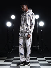 Go Devil Mens Abstract Printed Hooded Co-Ord Set
