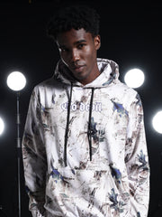 Go Devil Mens Abstract Printed Hooded Co-Ord Set