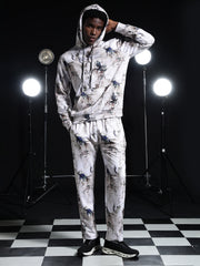 Go Devil Mens Abstract Printed Hooded Co-Ord Set