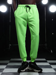 Go Devil Mens Solid Green Hooded Co-Ord Set