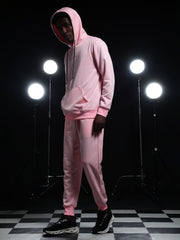 Go Devil Mens Pink Hooded Co-Ord Set