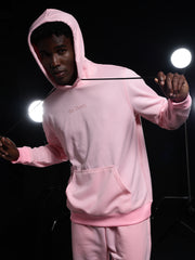 Go Devil Mens Pink Hooded Co-Ord Set