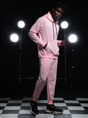 Go Devil Mens Pink Hooded Co-Ord Set