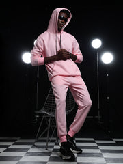 Go Devil Mens Pink Hooded Co-Ord Set