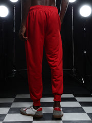 Go Devil Mens Solid Red Hooded Co-Ord Set