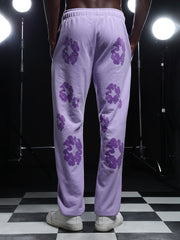 Go Devil Mens Purple Floral Camo Hooded Co-ord Set