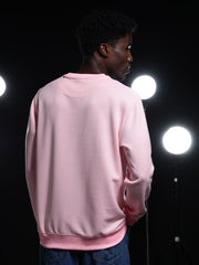 Go Devil Printed Pink Sweatshirt For Men