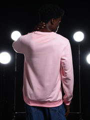 Go Devil Printed Pink Sweatshirt For Men