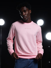 Go Devil Printed Pink Sweatshirt For Men