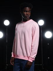 Go Devil Printed Pink Sweatshirt For Men