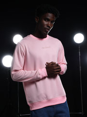 Go Devil Printed Pink Sweatshirt For Men