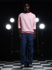 Go Devil Printed Pink Sweatshirt For Men