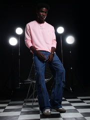 Go Devil Printed Pink Sweatshirt For Men