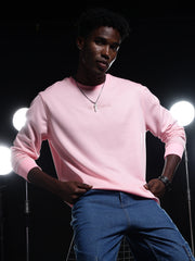 Go Devil Printed Pink Sweatshirt For Men