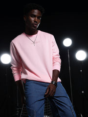 Go Devil Printed Pink Sweatshirt For Men