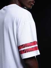 Go Devil 66 Printed (In Red) White T shirt For Men