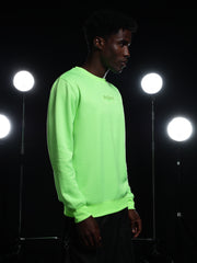 Go Devil Printed Solid Green Sweatshirt For Men