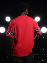 Go Devil 66 Printed Solid Red T shirt For Men