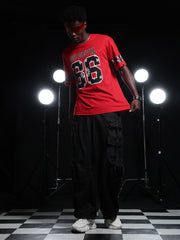 Go Devil 66 Printed Solid Red T shirt For Men