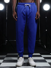 Go Devil Mens Solid Blue Hooded Co-Ord Set