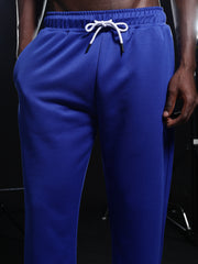 Go Devil Mens Solid Blue Hooded Co-Ord Set