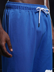 Go Devil Mens Blue Casual Graphic Printed Joggers