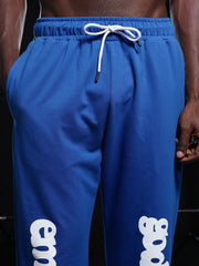 Go Devil Mens Blue Casual Graphic Printed Joggers