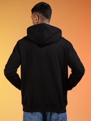 Go Devil Black Rhinestone Logo Pullover Hoodie For Men's