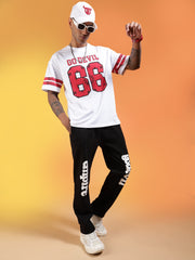 Go Devil Men’s Black Soft Stretchable Casual Graphic Printed Joggers