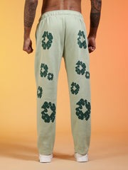 Go Devil Men’s Sage Green Floral Camo Hooded Co-ord Set