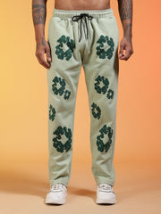 Go Devil Men’s Sage Green Floral Camo Hooded Co-ord Set