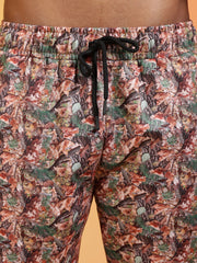 Go Devil All-Over Abstract Print Hooded Co-ord Set For Men