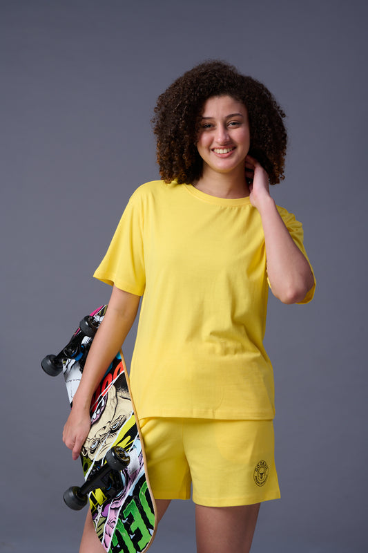 Yellow Co-ord Set for Women 1365