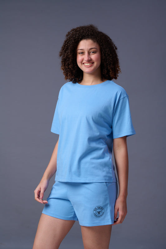 Sky Blue Co-ord Set for Women
