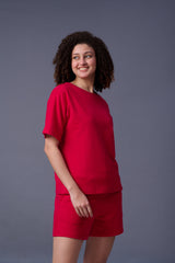 Red Co-ord Set  for Women