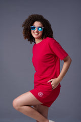 Red Co-ord Set  for Women