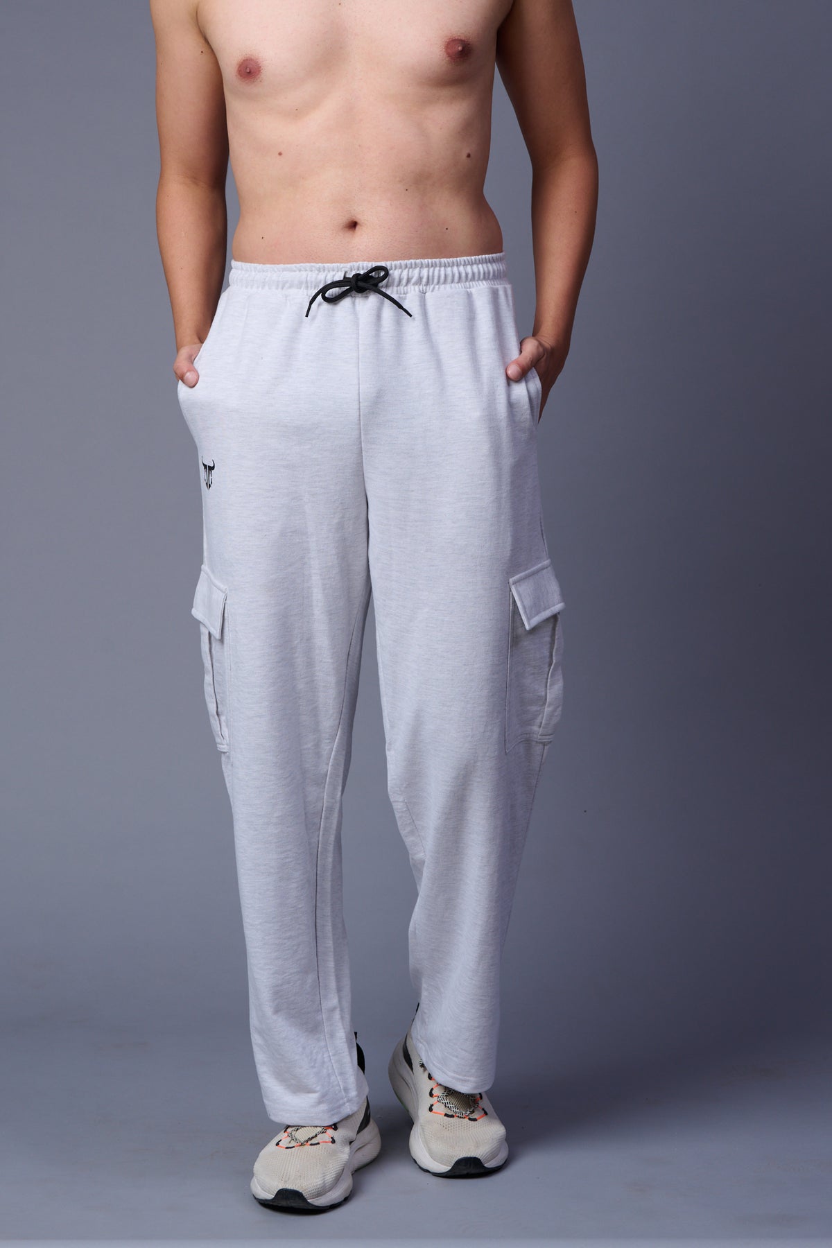 Grey Cargo Joggers for Men