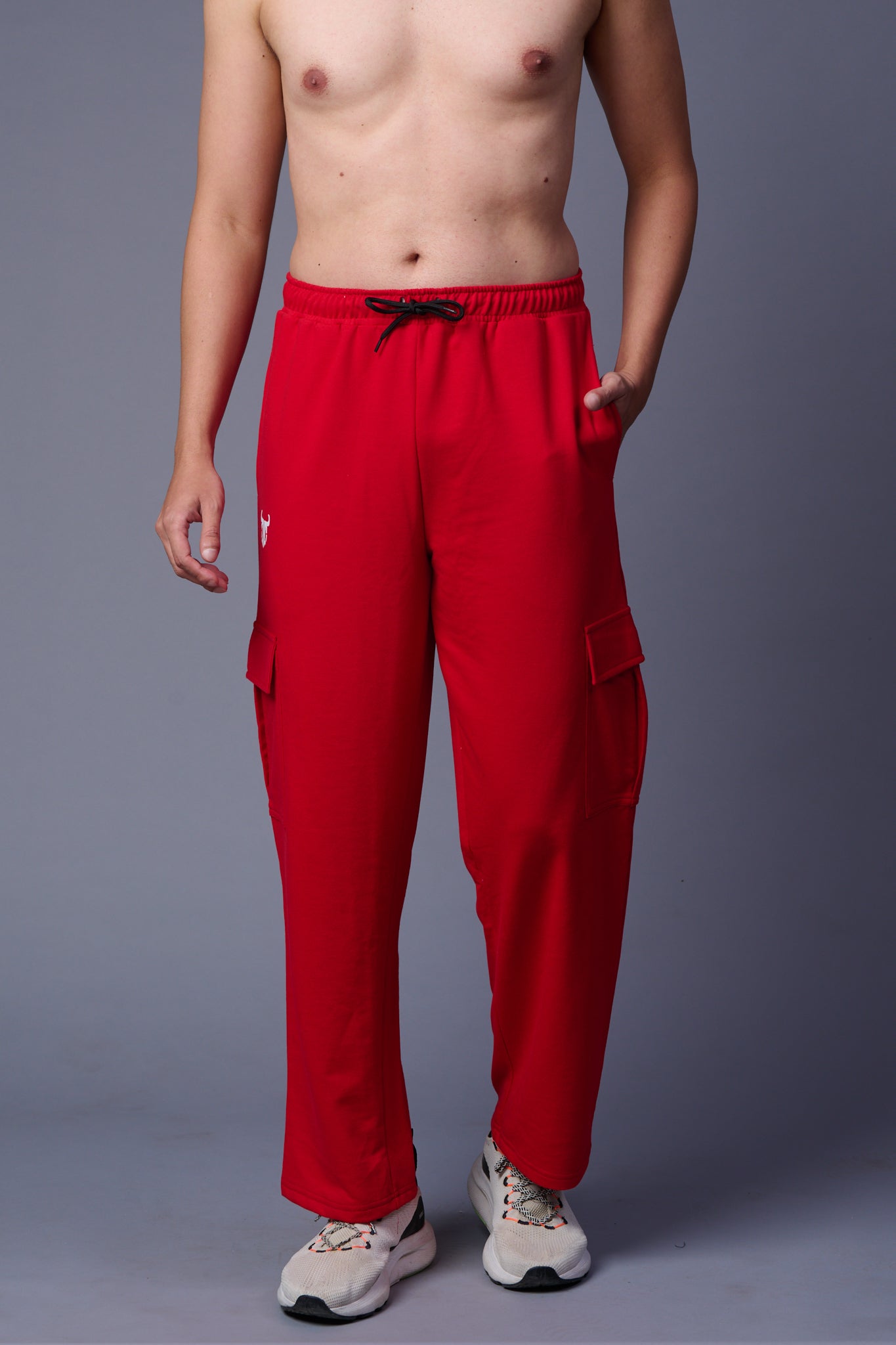 Sweat Pants Red Cargo Joggers Mens Cargo Sweatpants Mens Red