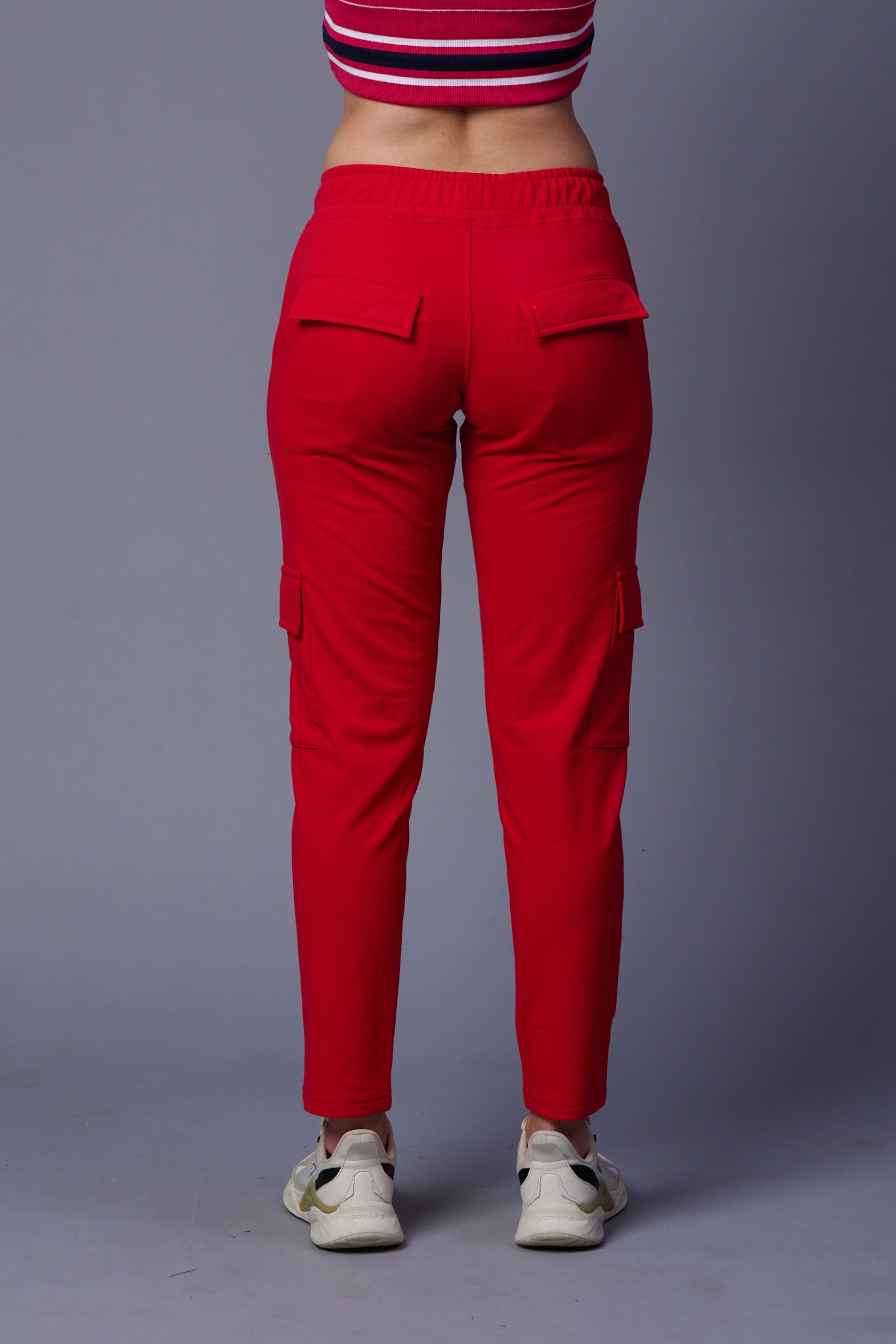 Red Cargo  Joggers for Women