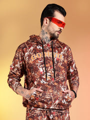 Go Devil All-Over Printed Hooded Co-Ord Set for Men