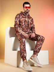 Go Devil All-Over Printed Hooded Co-Ord Set for Men