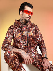 Go Devil All-Over Printed Hooded Co-Ord Set for Men