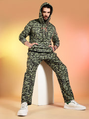 Go Devil Camouflage Hooded Co-Ord Set for Men