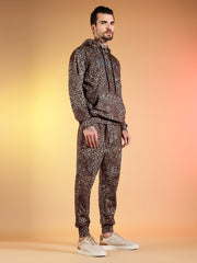 Go Devil Men’s Leopard Print Hooded Co-Ord Set